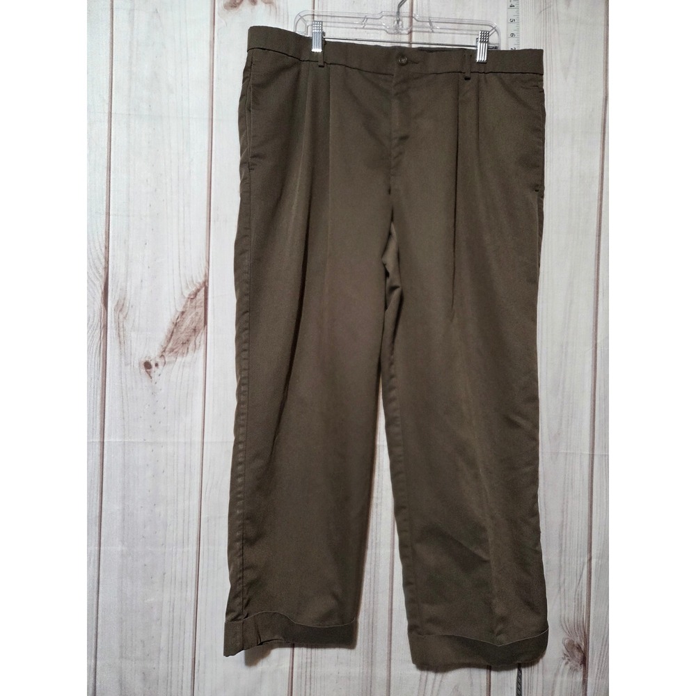 Dockers Recode Mens Brown Pleated Chino Pants Size 40x29